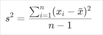 postgresql var_samp formula